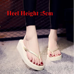 Women Platform Flip Flops Big Size 42 Summer Wedges Shoes Soft EVA Female Indoor Street SlippersLadies Leisure Beach Slides