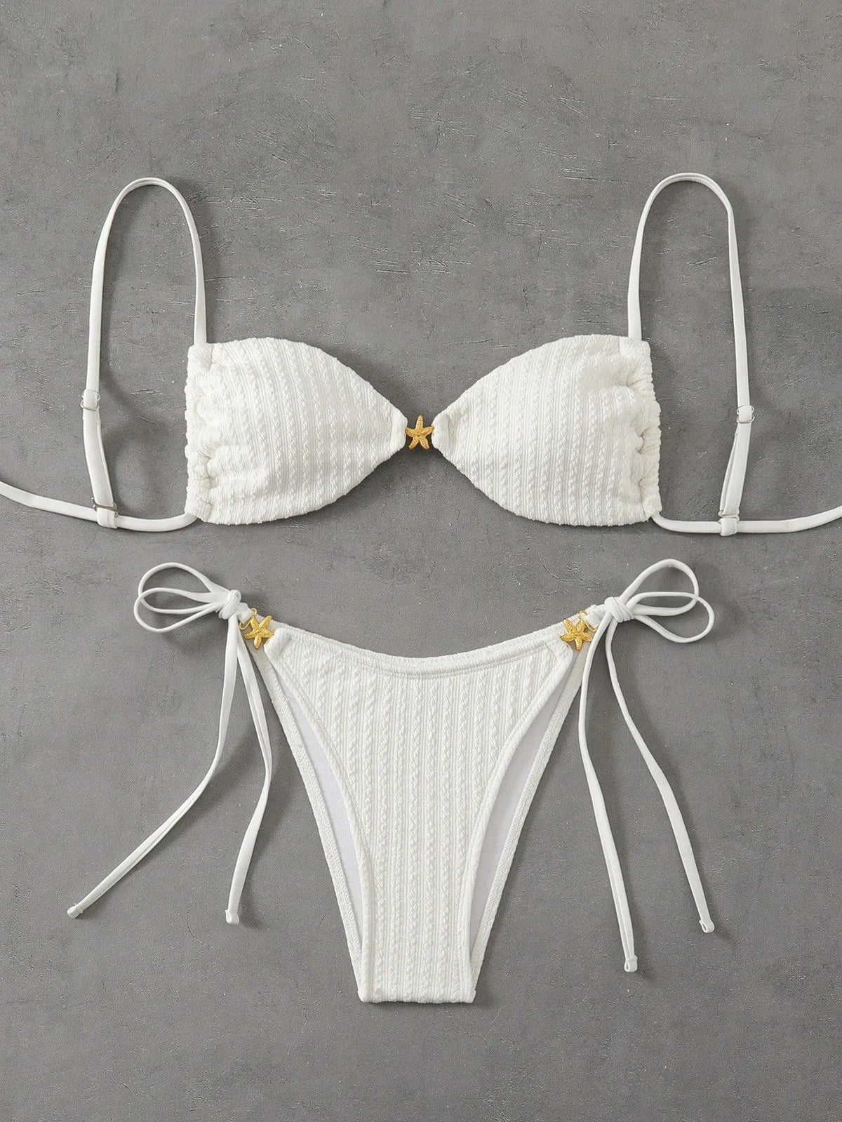 Solid Split Swimsuit Women 2 Piece Triangle Bandage High Cut Thong Bikini Push Up Summer New Sexy Bathing Suit Beachwear