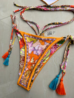 Sexy Printed Crop Top Brazilian Bikini Women Bandeau Swimwear Female Swimsuit Two-pieces Bikini Set Bathing Suit Swim Beachwear