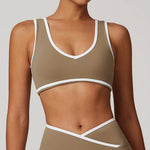 Sports Bra Women Clothes Seamless Gym Crop Top High Support Push up Open Back Activewear Fitness Yoga Bra Workout Underwear