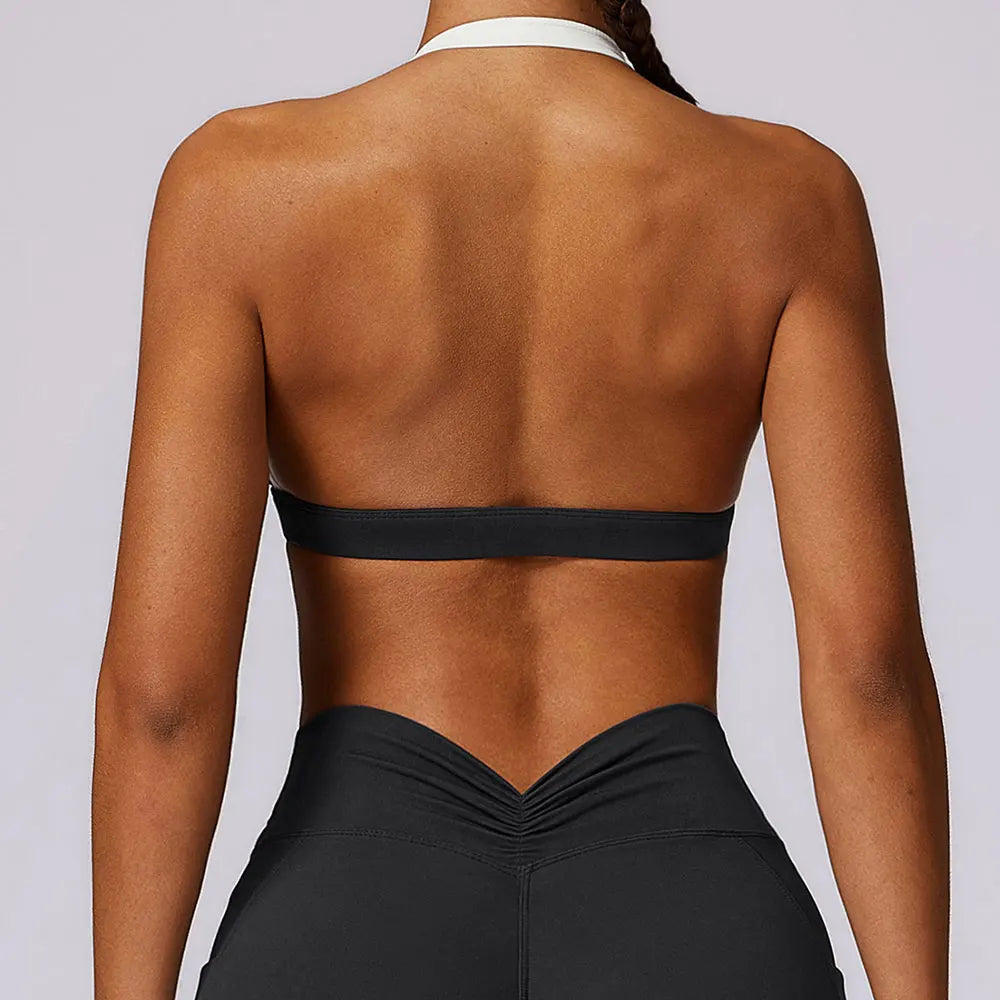 Gym Sport Underwear Sports Bra Anti-sweat Breathable Sexy Yoga Bra Shockproof Crop Top Fitness Top Push up Workout Top Women