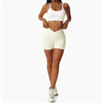 Summer Seamless High Waist Yoga Shorts Elasticity Sports Leggings Women Breathable Cycling Shorts Buttock Lift Gym Shorts Women