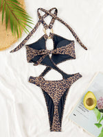 2026 Sexy Halter Tummy Cut Out Monokini Women Thong Swimwear One Piece Swimsuit Female High Leg Cut Bathing Suit Swim Bodysuit