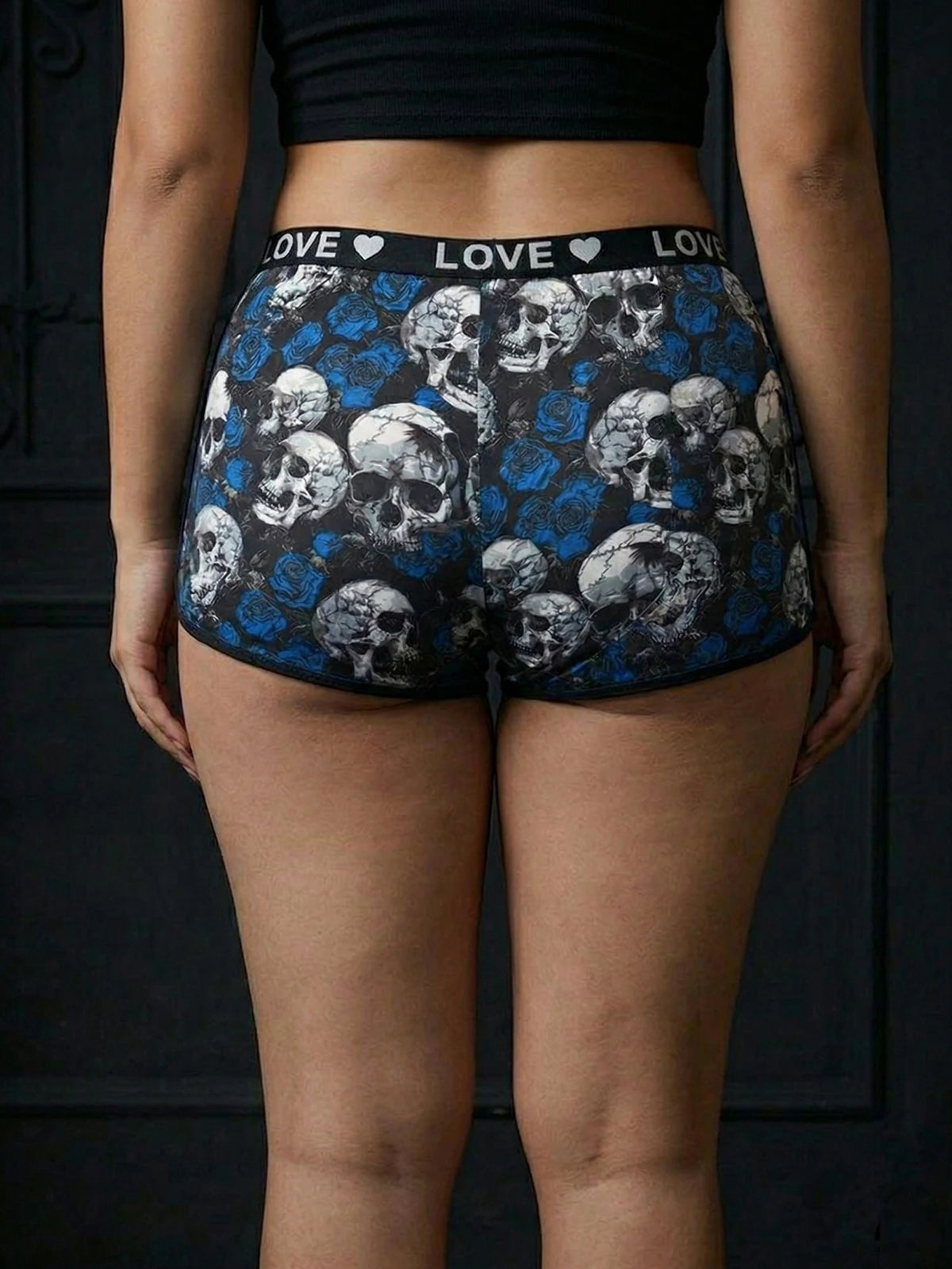 Women's Boyshort Underwear High Waist Seamless Panties Skull Tummy Control Comfortable Ladies' Lingerie 1XL-4XL