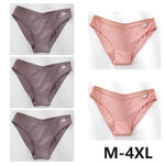 5Pcs Women Cotton Panties V-Belt Ladies Soft Female Sexy M-4XL Low-Rise Panties Bikini Underwear Comfortable Lingerie 2024