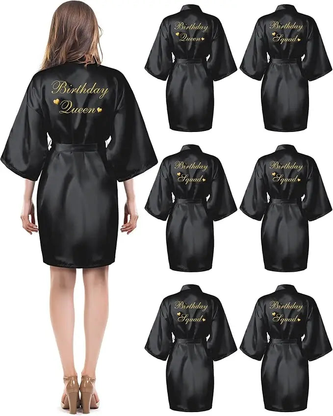 6 Pieces Bridesmaids Robes for Wedding Bridal Robes Matron Maid of Honor Wedding for Bridal Party Gifts