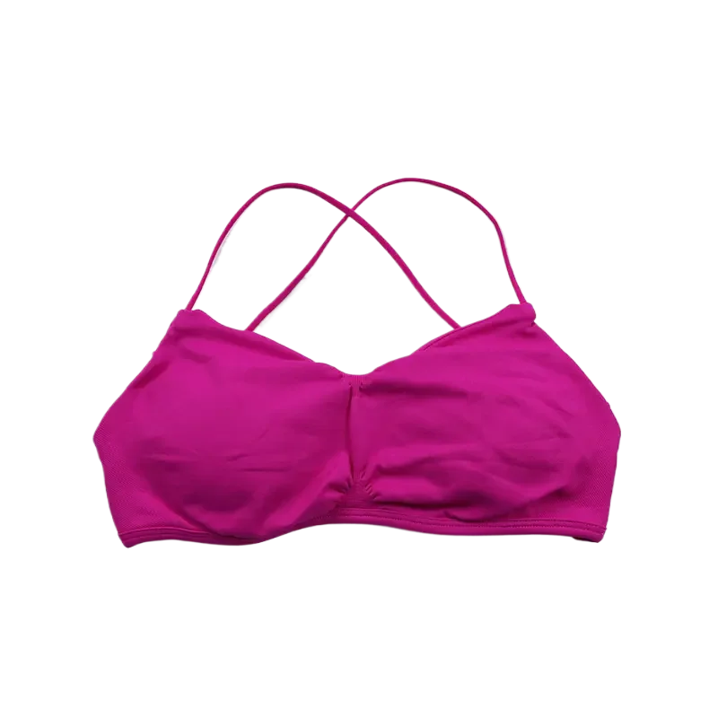 Gym Sports Bra Women Strappy Seamless Yoga Bra Padded Cross Back Gym Bras V Scoop Workout Crop Top Running Yoga Tops Fitness
