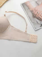 Women Ribbed Longline Push Up Bra Adjustable Thin Strap Side Support Anti Sag Brassiere Breathable Solid Daily Lingerie B6075