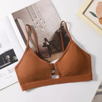 Sexy Non-wire Bras For Women Seamless Underwear Tube Tops Hollow Bras Push Up Sexy Lingerie Female Bandeau Bras Top