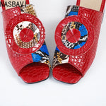 NASBAVI Out Outdoor Slippers Latest Luxury Shoes Women Designers Ladies Shoes and Sandals Wedding Shoes for Women Big Size 45 46