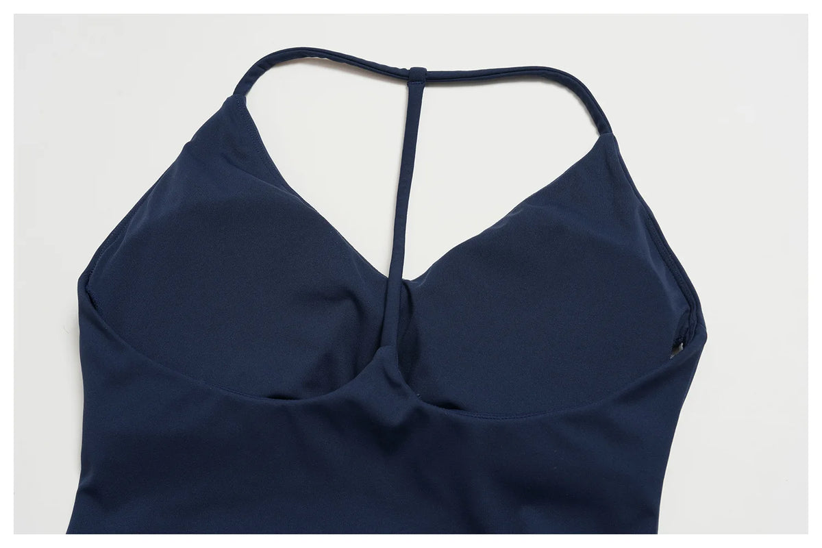 Color Blocked Yoga Suit 2 Pieces Women Slim Sports Tank Top High Waist Leggings Shorts Outfit Tight Outdoor Running Fitness Suit