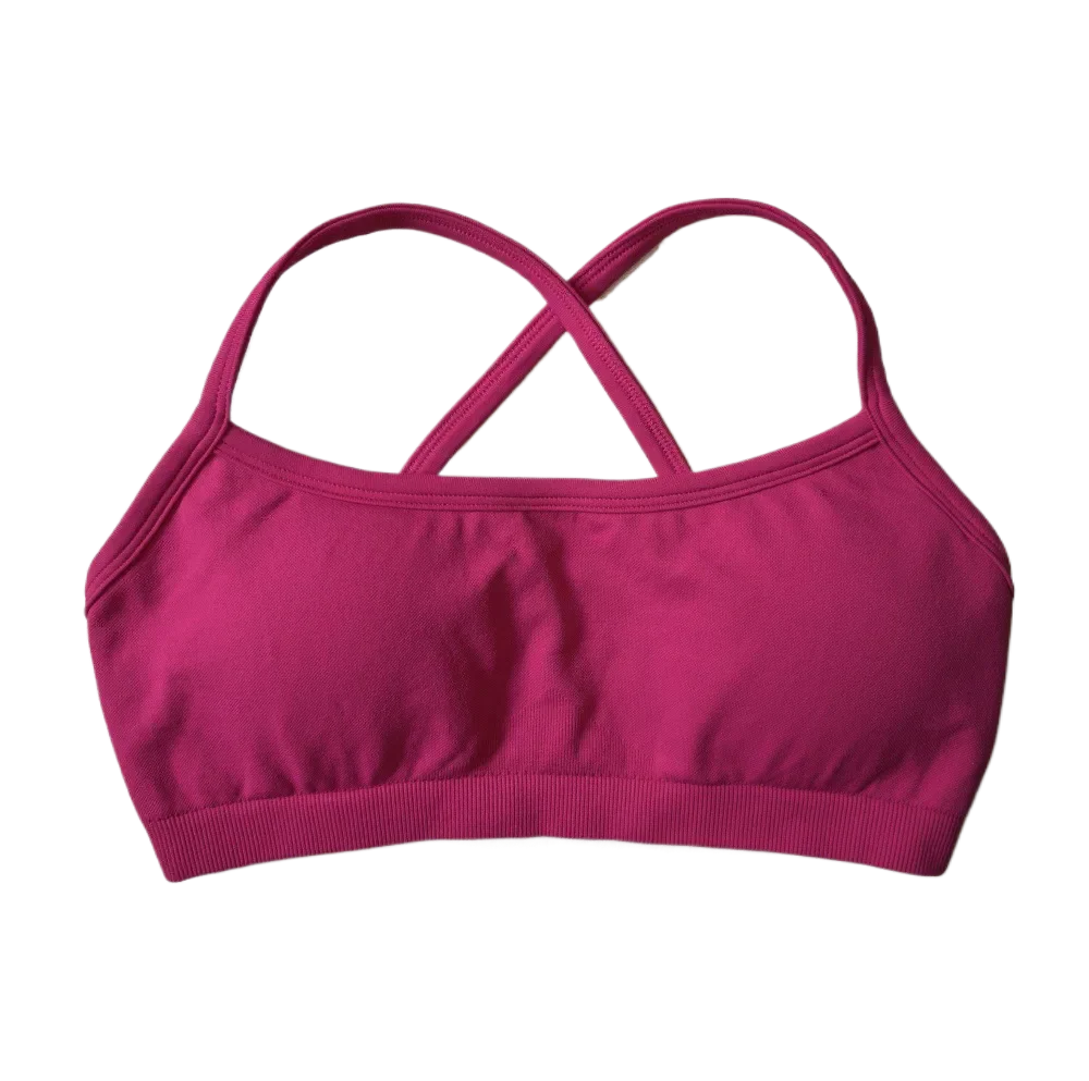 Sports Bra Women Padded Yoga Top Seamless Gym Bra Top Back Cross Workout Tank Top Push Up Fitness Crop Top Running Underwear