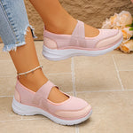 Spring Summer Breathable Flats Women Plus Size 43 Slip On Platform Sneakers Woman Comfortable Soft Non Slip Casual Shoes Female