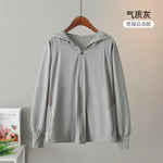 UV Protection Hooded Windbreaker Ice Silk Sun UPF 50+ UV Protection Jacket Big Brim Thin Ice Silk Sun Protection Jackets 4XL 5XL