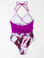 2026 Cross Print Halter One Piece Swimsuit Women Monokini Swimwear Female Bathers Bathing Swimming Suit Beachwear Summer