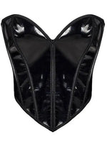 Push-Up Chest Support Glossy Fishbone Sexy Style Waist Cincher Tummy Control Top For Women Solid Color Pure Desire Charming JKOB