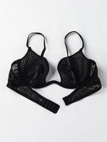 Sexy U-shaped spacer bra thin mesh Breathable underwear underwire comfortable stylish Lingerie bralette
