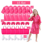 6-15 Set Muti Colors Spa Party Robe for Girls Kids Birthday Party Supplies Favors Spa Day Robes Gowns Sleepover Pyjama Party