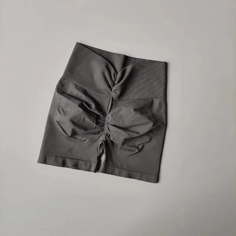 Women's High Waist Sports Shorts Slimming Peach Hip Lifting Running Cycling Gym Tight Three Point Speed Drying Short Pants