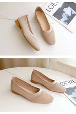 Breathable Mesh Fashion Flats For Women Spring Summer Flat Shoes Square Toe Slip-on Loafers Soft Sole Girls Daily Walking Shoes