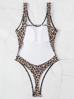 Splicing Backless Micro Thong Female Swimwear One Piece Swimsuit Women Monokini High Cut Leg Bather Bathing Suit Swim Beach Wear