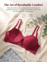 Three pieces of multi-color lace lingerie sexy gathering bra women's underwear suitable for wearing all seasons A3039