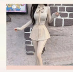 WOMENGAGA Korea Style Sexy Slim High Waist Strap A-line Half Length Skirt Fashion Women Skorts JK Sweet 2023 NewOW3W