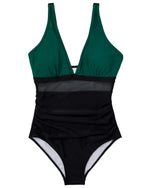 2024 Sexy One Piece Swimsuit Women Mesh Strappy Plunge Swimwear Tummy Control Bathing Suits Beach Wear Monokini Swimming Suit
