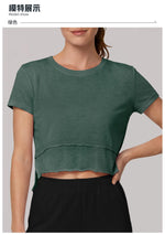 Quick Drying Pink Black Yoga T Shirts Women Short Sleeve O Neck Loose Fitness Tops Outdoor Lightweight Ruffles Short T-shirts