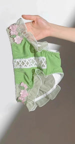 MOYISU London Anime Bralette - Delicate Wireless Bra for Set Teens, Japanese Summer Underwear Small Bust Close-Fit Subtle Allure