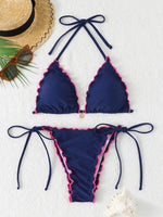 Sexy Triangle Micro Bikini 2026 Women Swimsuit Two-pieces Swimwear for Female Beach Wear Lace Up Bikinis Sets Thong Bathing Suit