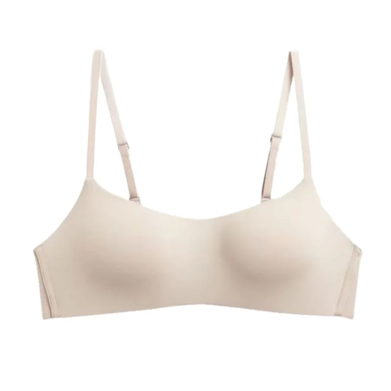 Seamless Bras For Women Small Chest Tube Top 1/2 Cup Non-Wire Bra Women Sexy Lingerie Female Underwear Glossy Intimates