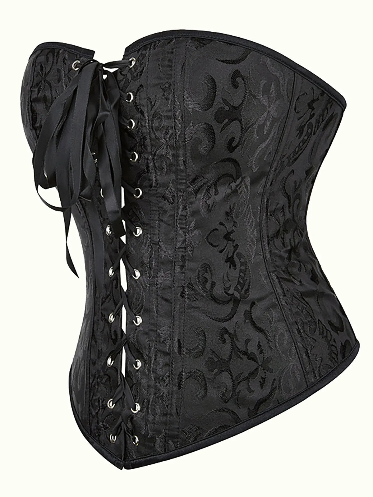 New three-row button waist shaping and bust support European and American style front tie court-style corset