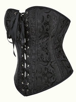 New three-row button waist shaping and bust support European and American style front tie court-style corset