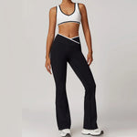 Yoga Set2 Pieces Workout Outfits Fitness Sportswear Gym Tracksuit High Waist Leggings Sports Bra Athletic Wear Women Clothes