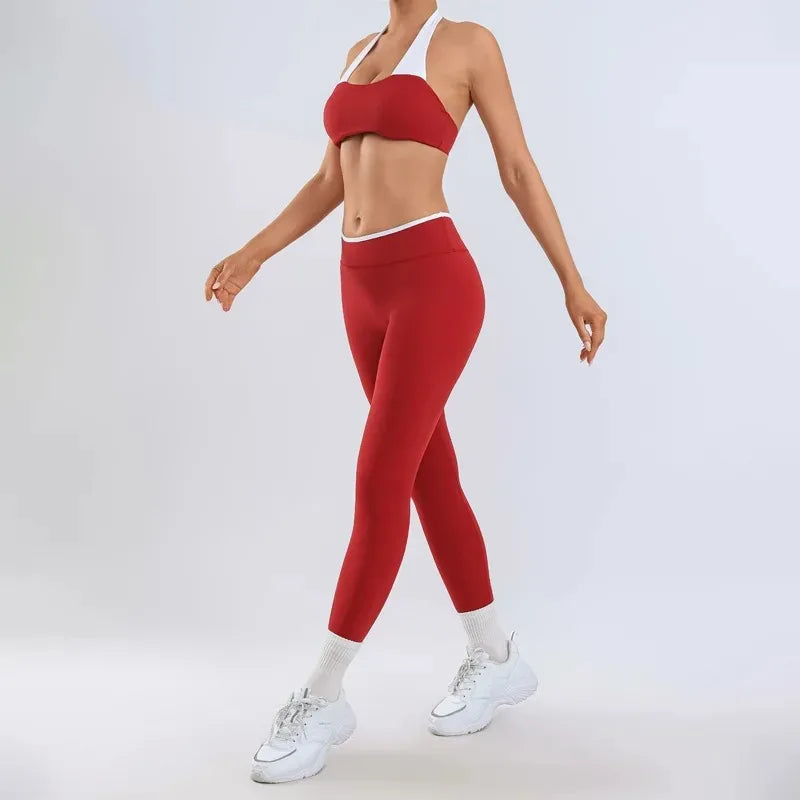 Women's Yoga Sets Fitness Sports Gym Slim Fit Hip-lifting Beautiful Back Suits Workout Casual Running Training Sets