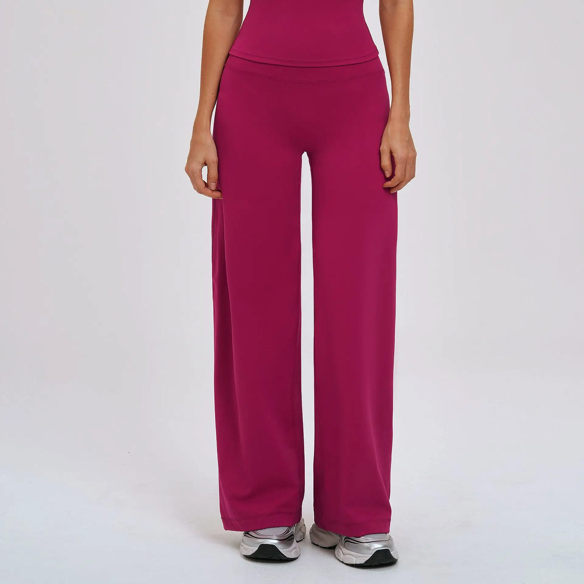 Wide-leg Pants Women Bell-bottoms High Waist Yoga Pants Workout Gym Leggings Naked Feel Pilates Running Cycling Sports Trousers