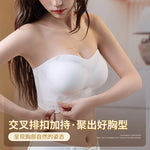Wireless Wedding Brassiere Push Up Bras Lingerie Sexy Bralette Strapless Bras Invisible Tube Tops Seamless Breathable Bras M-6XL