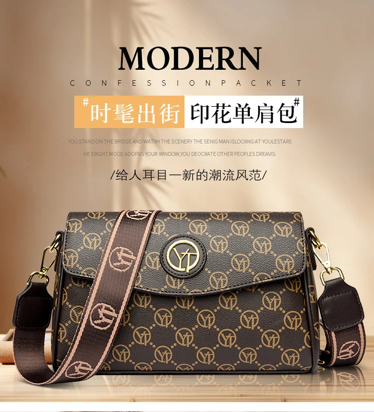 New Fashion Luxury Brand Women's Shoulder Bag High Quality Lady Crossbody Bag Round Women's Wallet Waterproof Women's Handbags