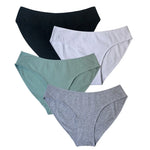4Pcs/Set Women Low Rise Briefs Women's Cotton Panties Female Underpants Comfort Panties Sexy Lingerie M-XL Underwear