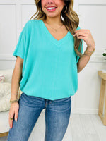 Women's Tops Summer Multi-Colour V-Neck Short Sleeve T-Shirt Casual Suit Loose Shirt Top Women's Clothing