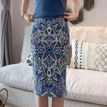Spring Summer Women Y2K High Waist Midi Pencil Chiffon Skirts Slim Bodycon Vintage Hip Raise Korean Fashion Clothes UOV5