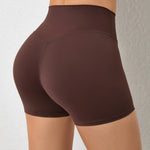 Yoga Shorts Gym Sports Shorts Women High Waist Workout Fitness Short Leggings Running Cycling Tight Soft Sportswear