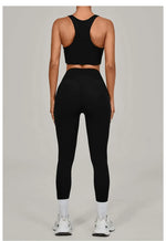 Women's Seamless Yoga Sets Sports Fitness Beauty Back Vest Hip-lifting Pants Slim-fit Suits Running Workout Gym Training Sets