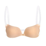 Nipple Cover Invisible Bra Lingerie Women Push Up Silicone Wedding Sticky Reusable Transparent Straps Backless Bikini