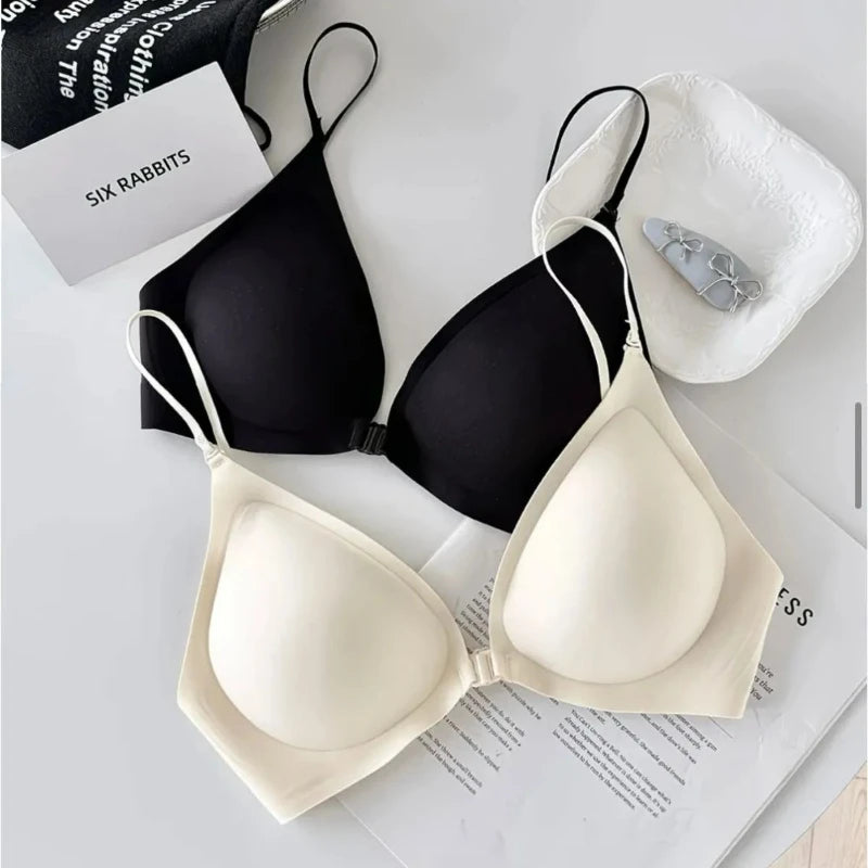 Thin Breathable Halter Bra for Women Backless Beauty Back Underwear Push Up Gather Side Breast Anti Sagging Lingerie 2026