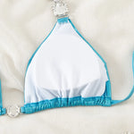 Halter Shiny Jewelled Diamond Bikini Women Swimwear Female Swimsuit Two-pieces Bikini Set Brazilian Bathing Suit Swim Beach Wear