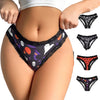 1 Pc Printed Lingerie for Women Sexy Lace Edge Wrapped Hip Underwear Halloween Themed Comfortable and Breathable Triangle Pants