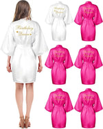 6 Pieces Bridesmaids Robes for Wedding Bridal Robes Matron Maid of Honor Wedding for Bridal Party Gifts