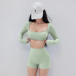 Women's 2025 ShapeLift Set: Square Neck Top & 8" Shorts w/BreatheTech™ One-Piece Toned Look